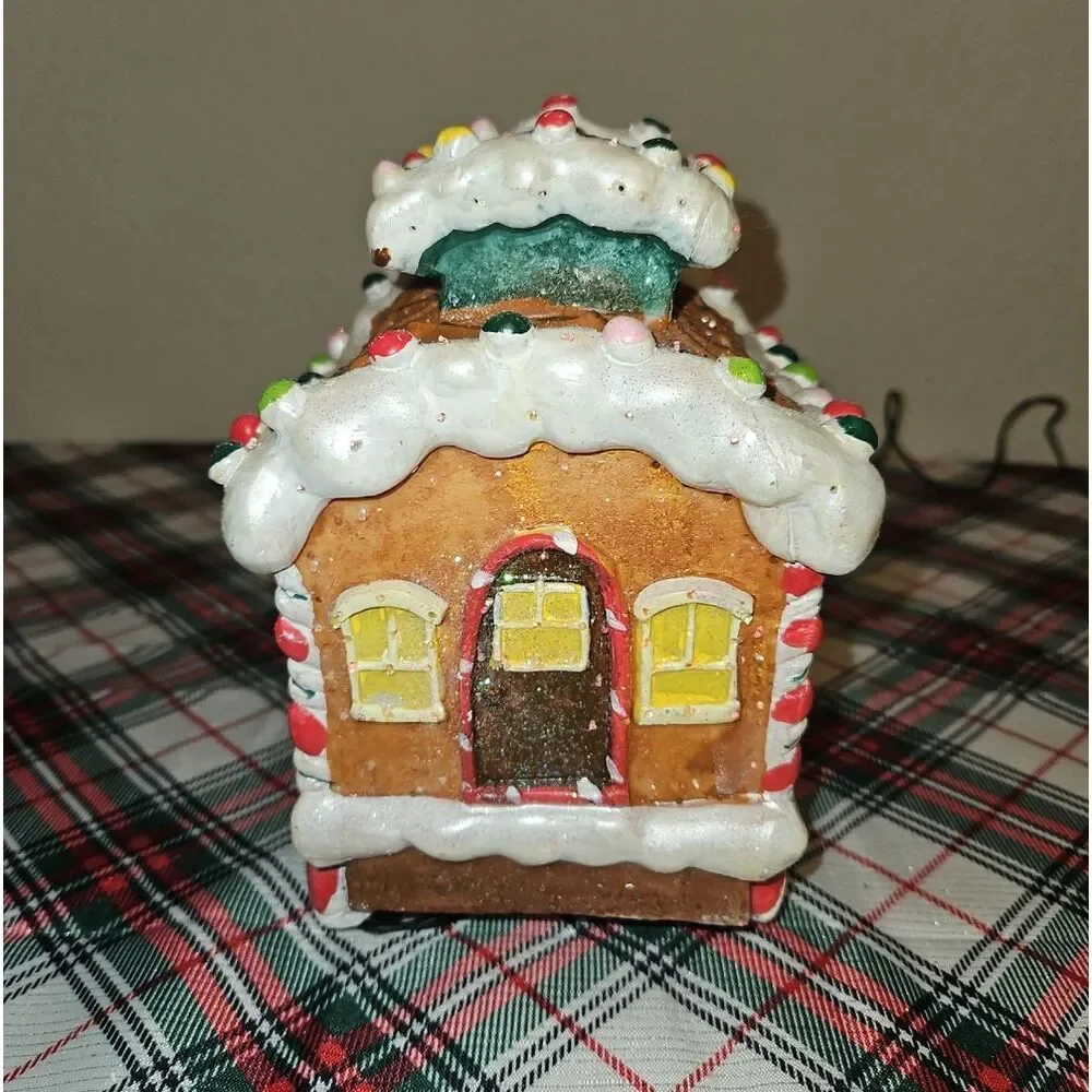 Gingerbread Cookies Fiber Optic Lighted Holiday Train